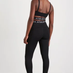 Hot Aje ATHLETICA High Rise Logotape Full Length Legging 208 Black/White