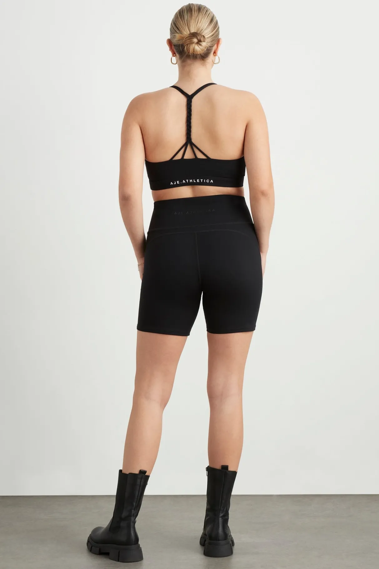 high_rise_mesh_detail_bike_shorts__10.webp Best Sale Aje ATHLETICA High Rise Mesh Detail Bike Shorts 203 Black