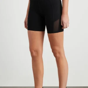 Best Sale Aje ATHLETICA High Rise Mesh Detail Bike Shorts 203 Black
