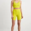 Outlet Aje ATHLETICA High Rise Mid Length Bike Short 615 Citrus Yellow