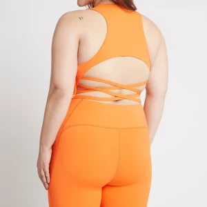 Best Sale Aje ATHLETICA High Rise Mid Length Bike Short 615 Orange