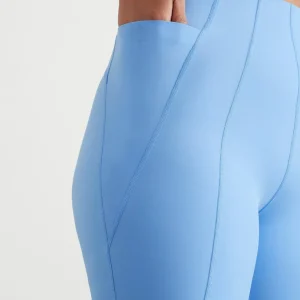 Outlet Aje ATHLETICA High Rise Mid Length Bike Short 615 Cerulean Blue