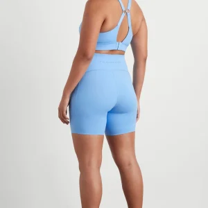 Outlet Aje ATHLETICA High Rise Mid Length Bike Short 615 Cerulean Blue