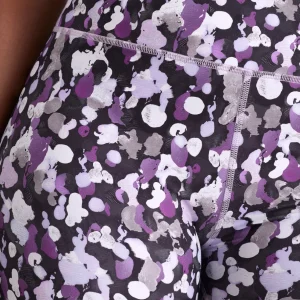 New Aje ATHLETICA High Rise Mid Length Bike Shorts 607 Lavender Painted Freeform