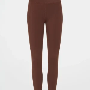 Best Aje ATHLETICA High Rise Perforated Hem Full Length Legging 227 Dark Chocolate