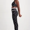 New Aje ATHLETICA High Rise Piping 7/8 Legging 230 Black Fineline Logo