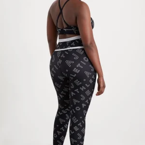 New Aje ATHLETICA High Rise Piping 7/8 Legging 230 Black Fineline Logo