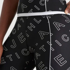 New Aje ATHLETICA High Rise Piping 7/8 Legging 230 Black Fineline Logo
