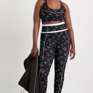 New Aje ATHLETICA High Rise Piping 7/8 Legging 230 Black Fineline Logo