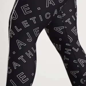 New Aje ATHLETICA High Rise Piping 7/8 Legging 230 Black Fineline Logo