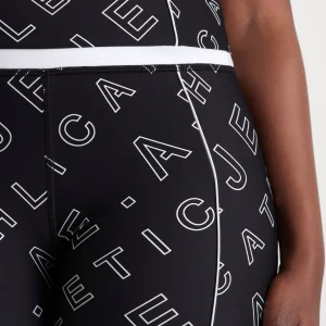 New Aje ATHLETICA High Rise Piping 7/8 Legging 230 Black Fineline Logo