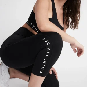 Sale Aje ATHLETICA High Rise Signature Logo 3/4 Legging 218 Black