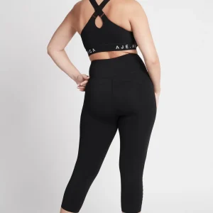 Sale Aje ATHLETICA High Rise Signature Logo 3/4 Legging 218 Black