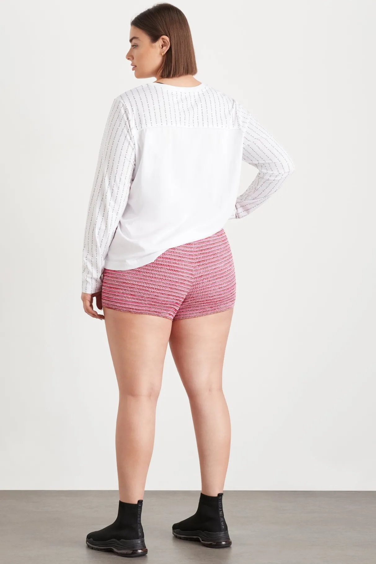 high_rise_striped_knit_bike_shorts__3-1.webp Best Sale Aje ATHLETICA High Rise Striped Knit Bike Shorts 625 Berry/Multi