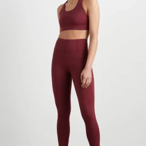 Flash Sale Aje ATHLETICA High Rise Twist 7/8 Legging 223 Burnt Burgundy/Berry