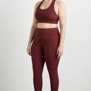 Flash Sale Aje ATHLETICA High Rise Twist 7/8 Legging 223 Burnt Burgundy/Berry
