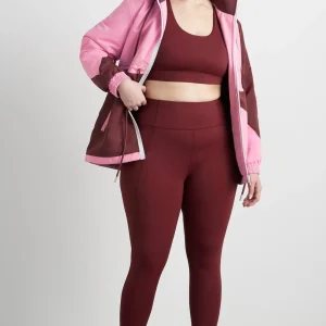 Flash Sale Aje ATHLETICA High Rise Twist 7/8 Legging 223 Burnt Burgundy/Berry