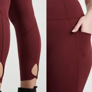 Flash Sale Aje ATHLETICA High Rise Twist 7/8 Legging 223 Burnt Burgundy/Berry