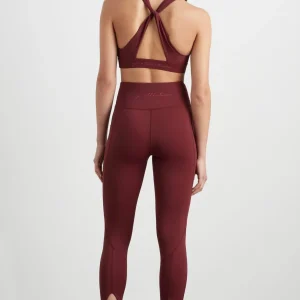 Flash Sale Aje ATHLETICA High Rise Twist 7/8 Legging 223 Burnt Burgundy/Berry