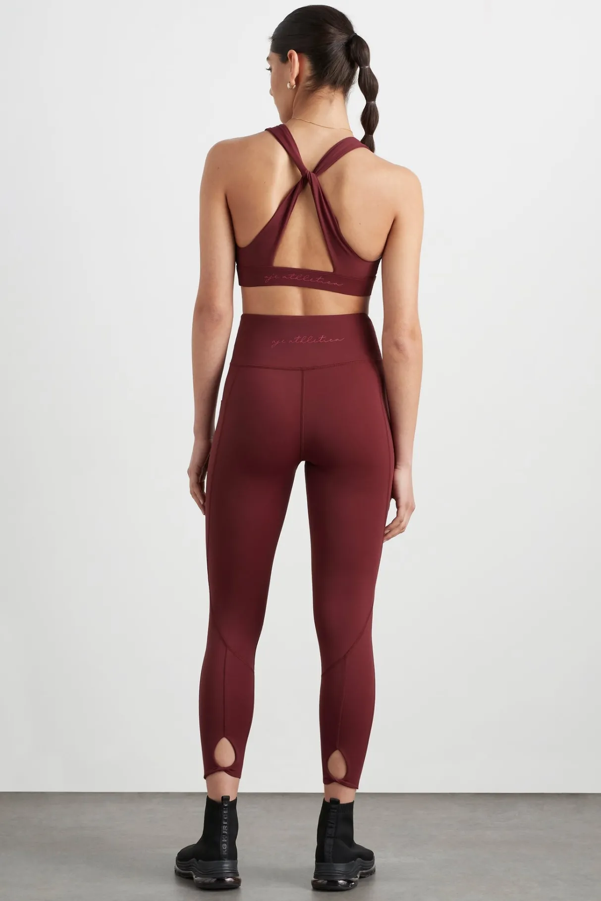 high_rise_twist__legging__4.webp Flash Sale Aje ATHLETICA High Rise Twist 7/8 Legging 223 Burnt Burgundy/Berry