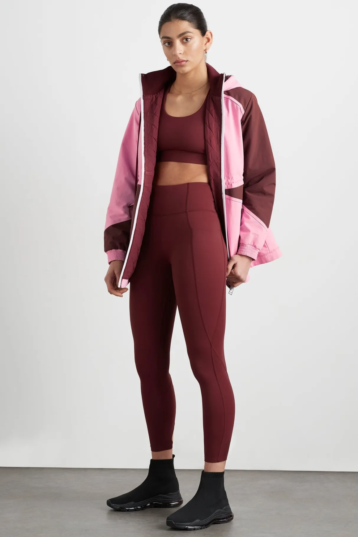 high_rise_twist__legging__5.webp Flash Sale Aje ATHLETICA High Rise Twist 7/8 Legging 223 Burnt Burgundy/Berry