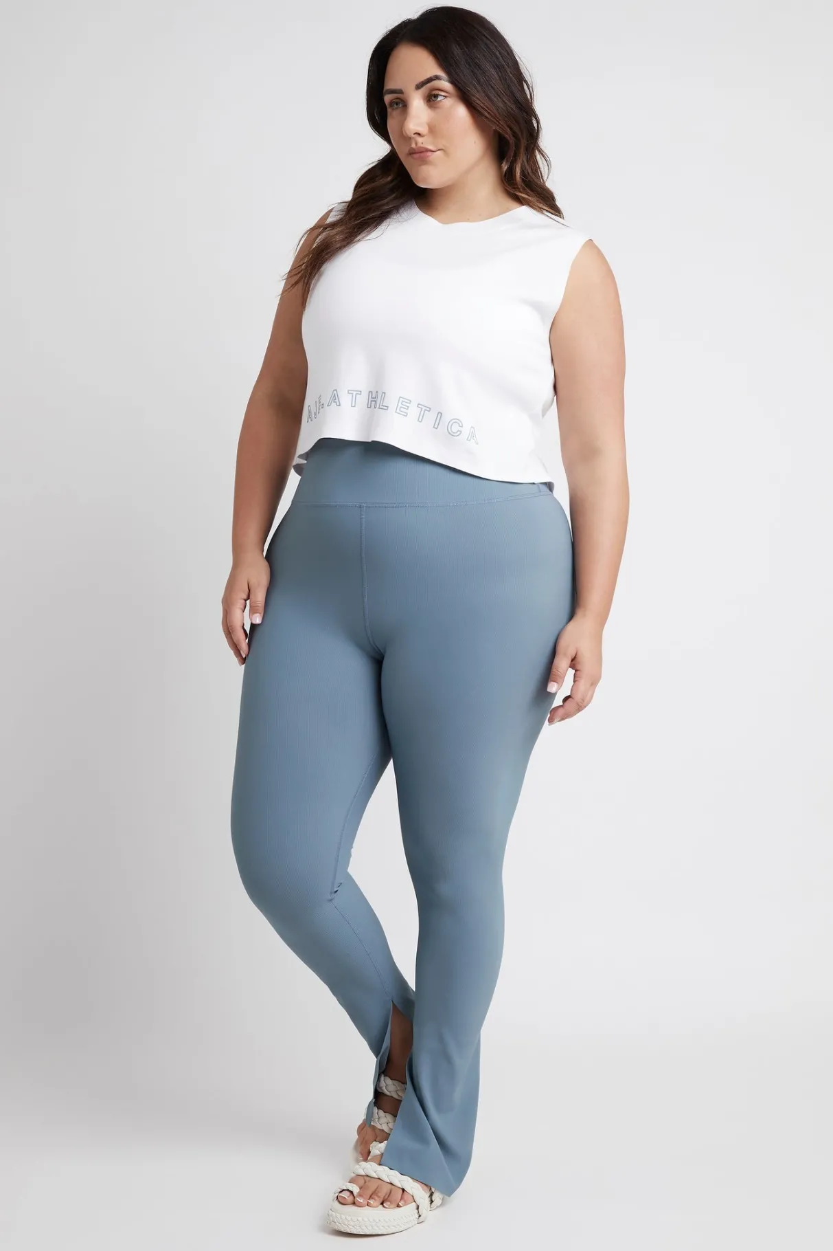 high_waist_split_hem_legging__10.webp Store Aje ATHLETICA High Waist Split Hem Legging 205 Storm Blue