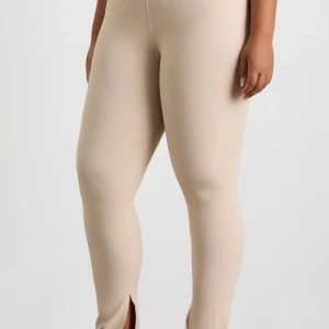 Shop Aje ATHLETICA High Waist Split Hem Legging 205 Latte Beige