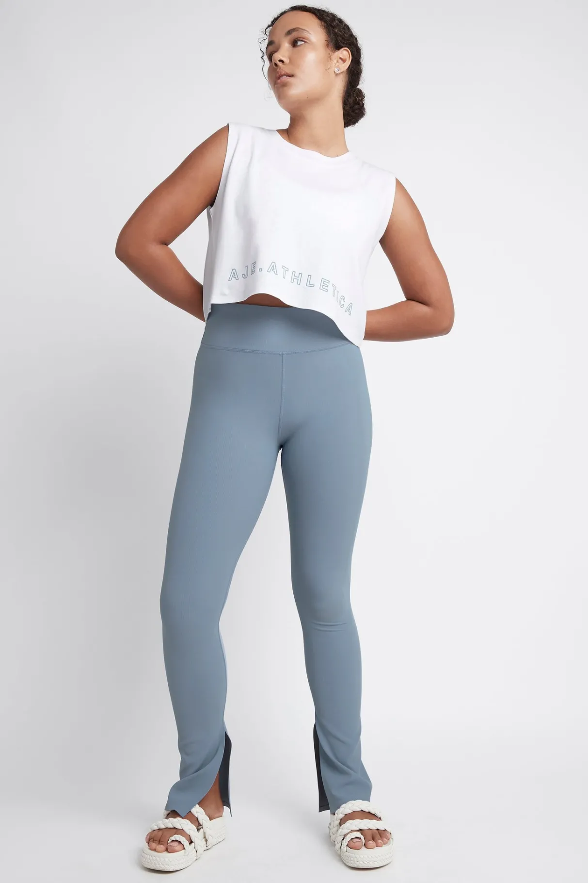 high_waist_split_hem_legging__5.webp Store Aje ATHLETICA High Waist Split Hem Legging 205 Storm Blue