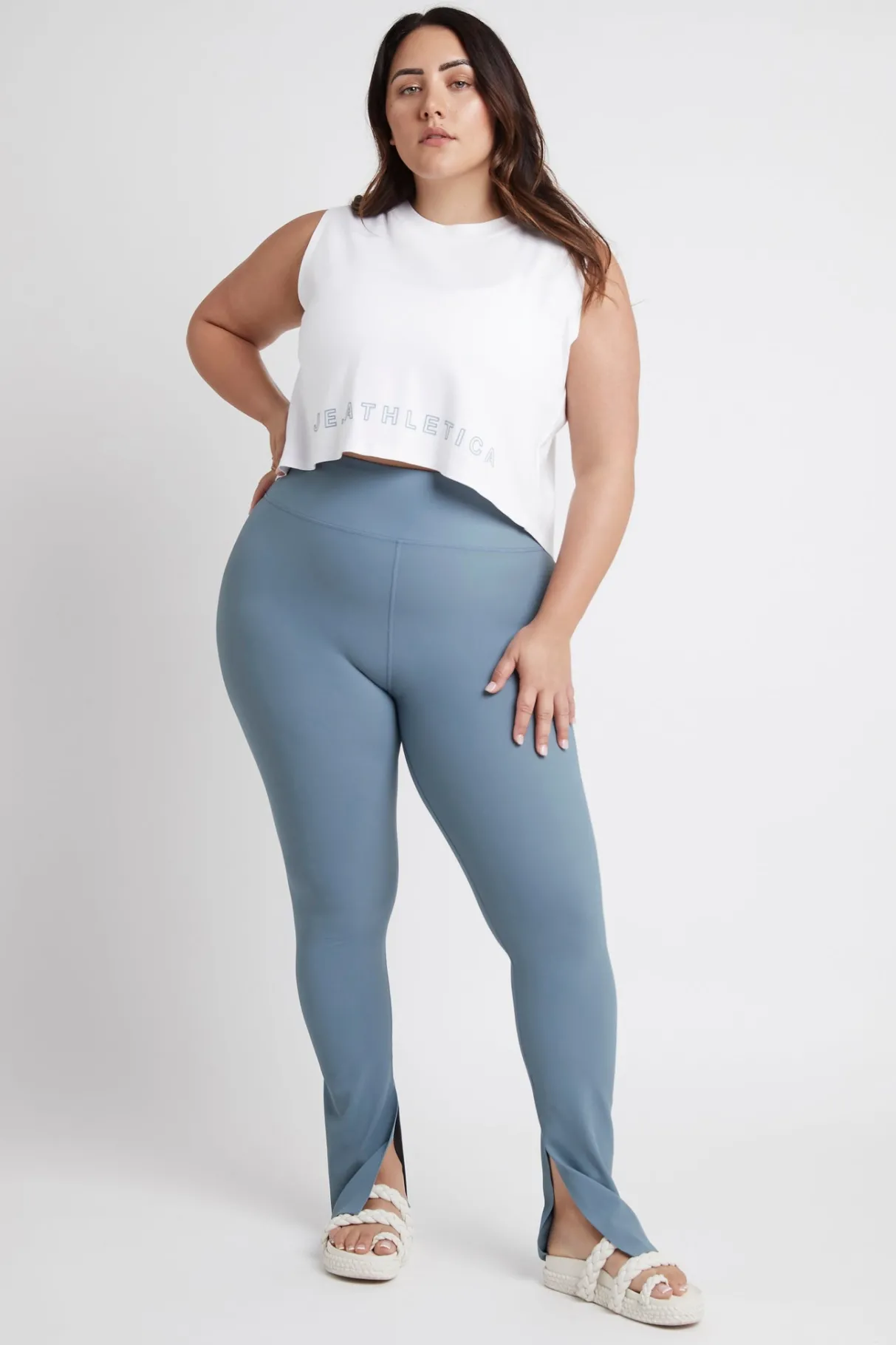 high_waist_split_hem_legging__9.webp Store Aje ATHLETICA High Waist Split Hem Legging 205 Storm Blue