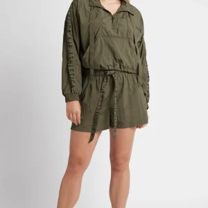 Store Aje ATHLETICA High Waisted Belted Shorts 608 Khaki