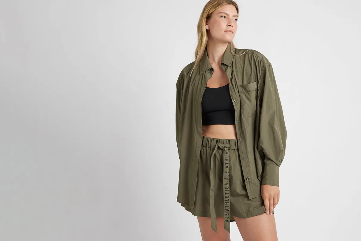 high_waisted_belted_shorts__16.webp Store Aje ATHLETICA High Waisted Belted Shorts 608 Khaki