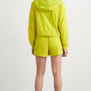 Flash Sale Aje ATHLETICA High Waisted Belted Shorts 608 Citrus Yellow/Wht