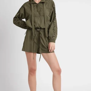 Store Aje ATHLETICA High Waisted Belted Shorts 608 Khaki