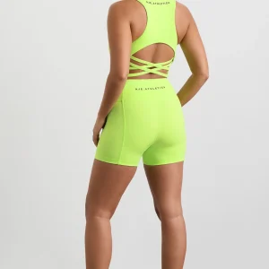 Best Aje ATHLETICA High Waisted Bike Shorts 605 Lime Green