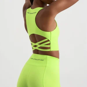 Best Aje ATHLETICA High Waisted Bike Shorts 605 Lime Green