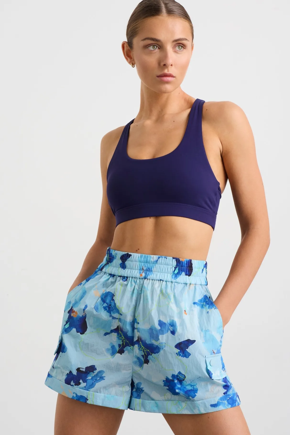 high_waisted_shorts__0.webp Store Aje ATHLETICA High Waisted Shorts 608 Expressive Floral