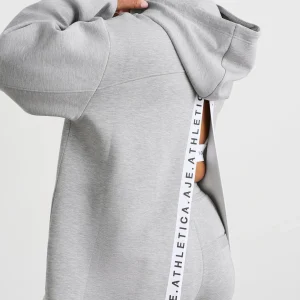 Clearance Aje ATHLETICA Hooded Jumper 432 Grey Marle