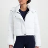 Discount Aje ATHLETICA Hooded Puffer Jacket 711 White