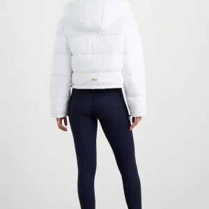 Discount Aje ATHLETICA Hooded Puffer Jacket 711 White