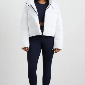 Discount Aje ATHLETICA Hooded Puffer Jacket 711 White