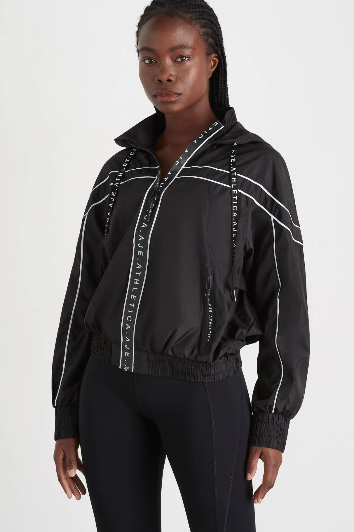 hooded_windbreaker_jacket__0.webp Clearance Aje ATHLETICA Hooded Windbreaker Jacket 016 Black