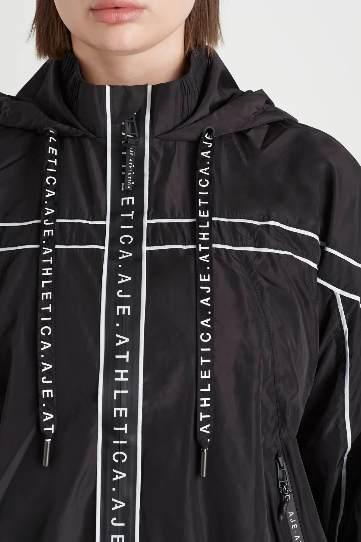 hooded_windbreaker_jacket__13.webp Clearance Aje ATHLETICA Hooded Windbreaker Jacket 016 Black