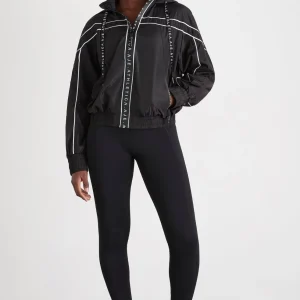 Clearance Aje ATHLETICA Hooded Windbreaker Jacket 016 Black