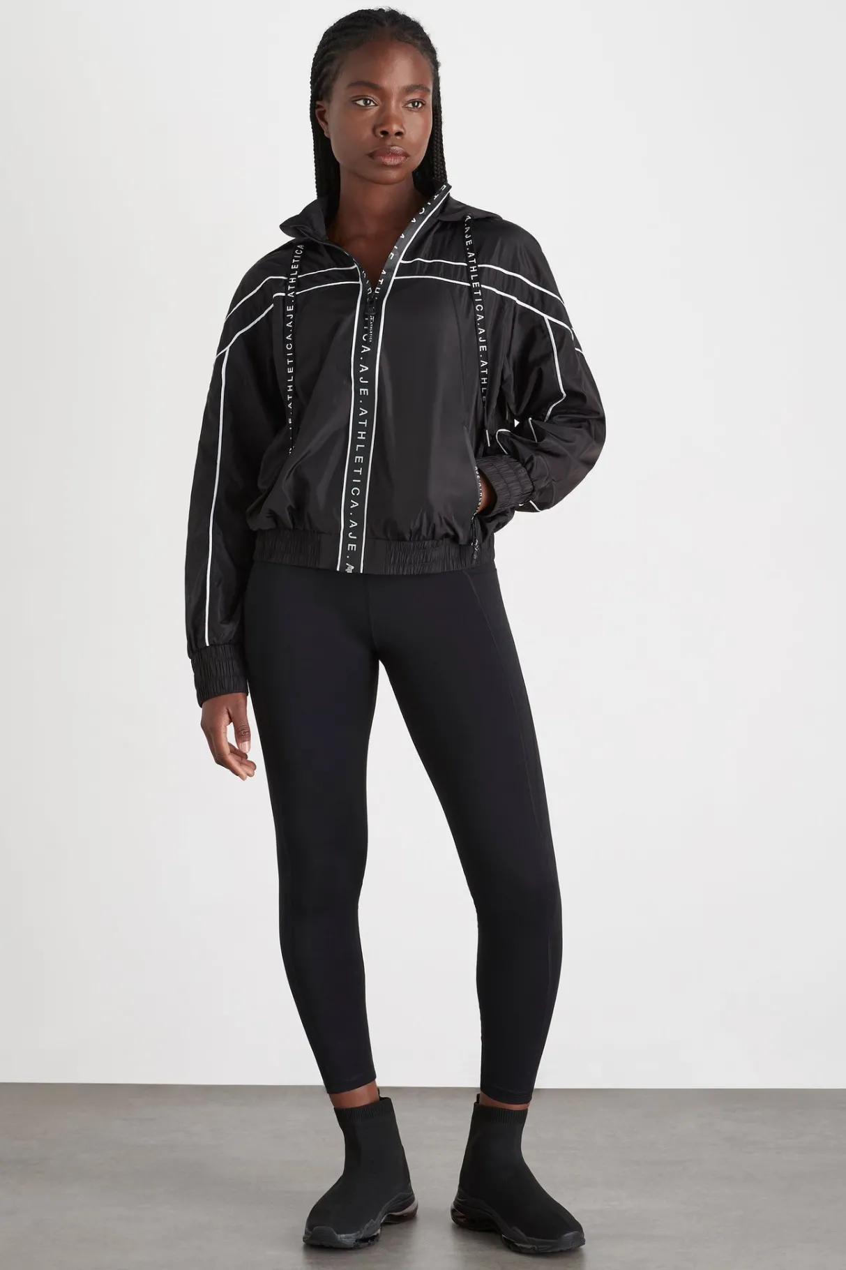 hooded_windbreaker_jacket__2.webp Clearance Aje ATHLETICA Hooded Windbreaker Jacket 016 Black