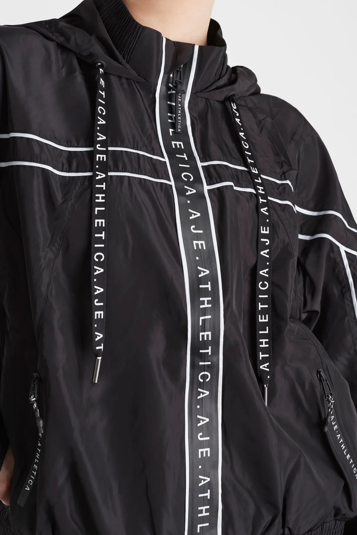 hooded_windbreaker_jacket__8.webp Clearance Aje ATHLETICA Hooded Windbreaker Jacket 016 Black