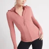 Best Sale Aje ATHLETICA Hooded Zip Up Jacket 709 Rose Pink/Rose Quartz
