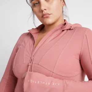 Best Sale Aje ATHLETICA Hooded Zip Up Jacket 709 Rose Pink/Rose Quartz