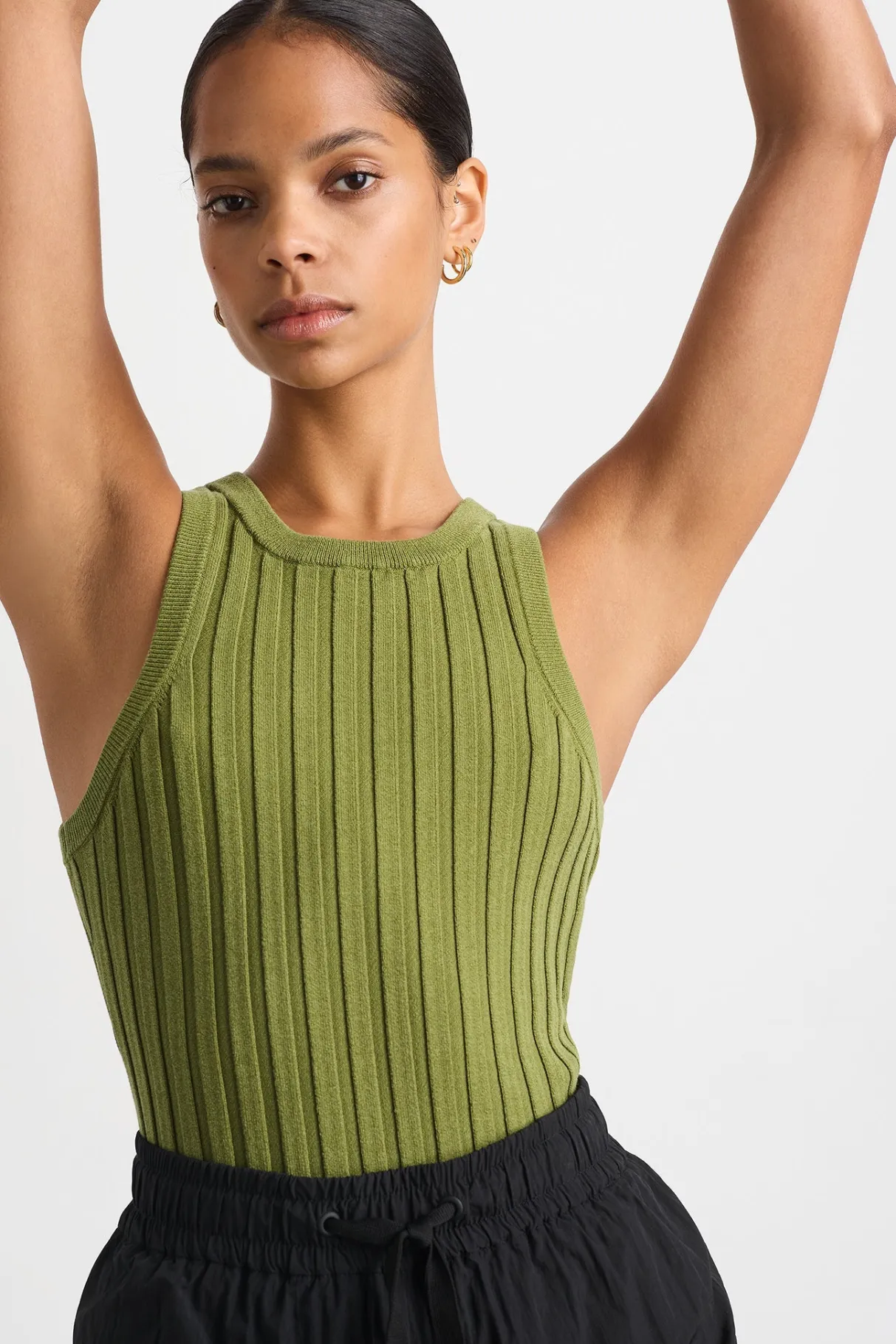 hydra_racer_knit_ribbed_top_0-6.webp Online Aje ATHLETICA Hydra Racer Knit Ribbed Top Evergreen