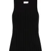 Sale Aje ATHLETICA Hydra Racer Knit Ribbed Top Black
