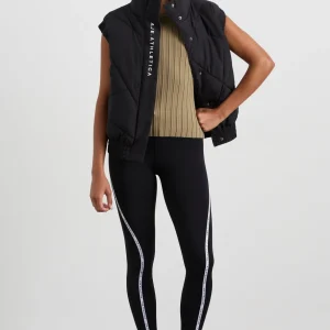 Shop Aje ATHLETICA Hydra Racer Knit Ribbed Top Soft Khaki